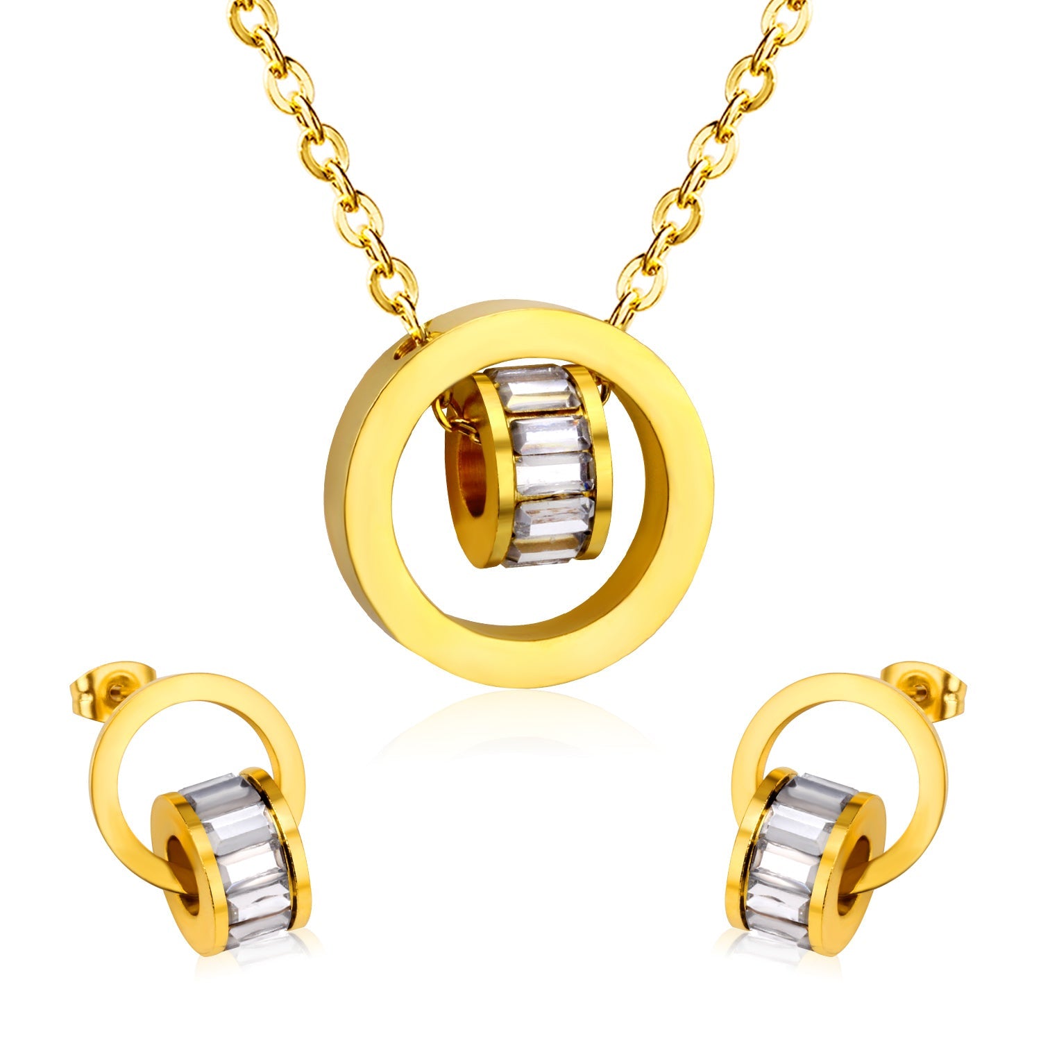 Gold Bezel Set with Black, White & Pink Diamonds asonjewelry