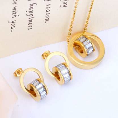 Gold Bezel Set with Black, White & Pink Diamonds asonjewelry