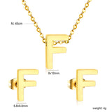 Steel/Gold Cut Letters Set without Diamonds A-Z