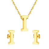Steel/Gold Cut Letters Set without Diamonds A-Z