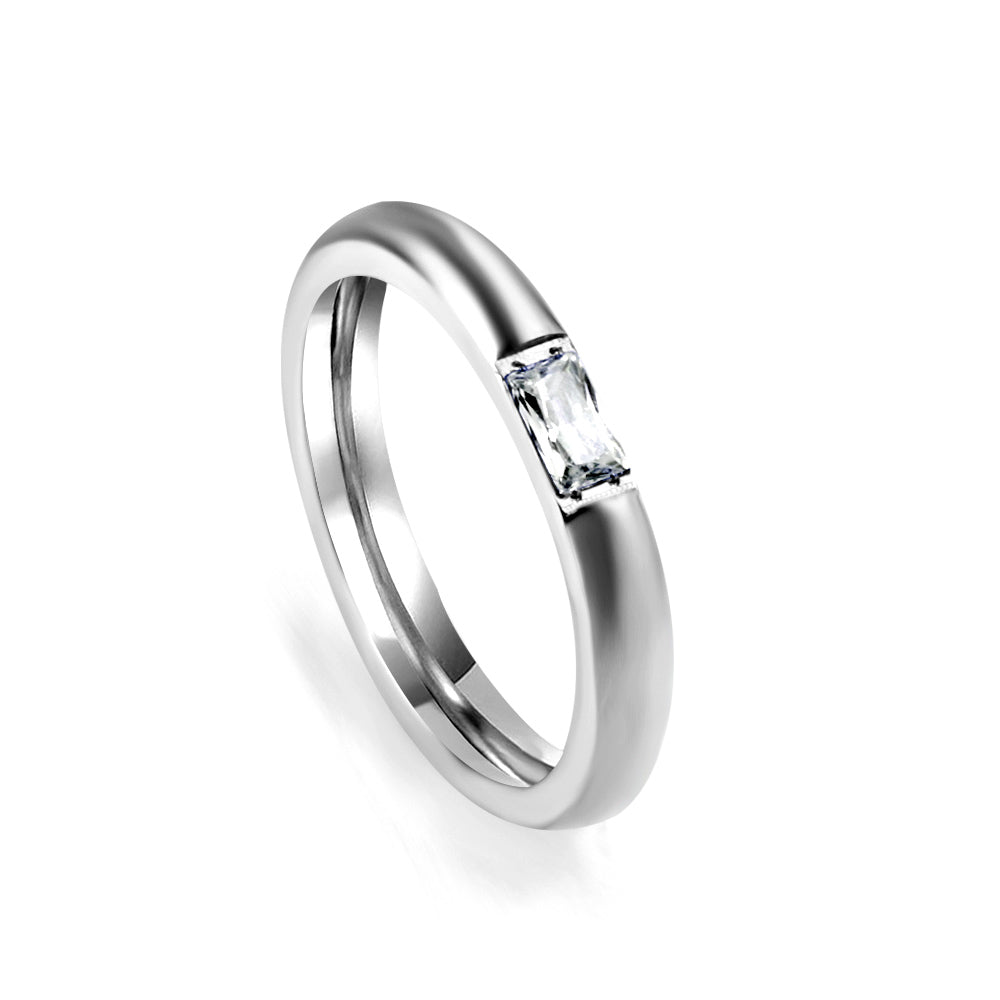 Fashion Round Geometric Light Luxury Diamonds Metal Ring asonjewelry