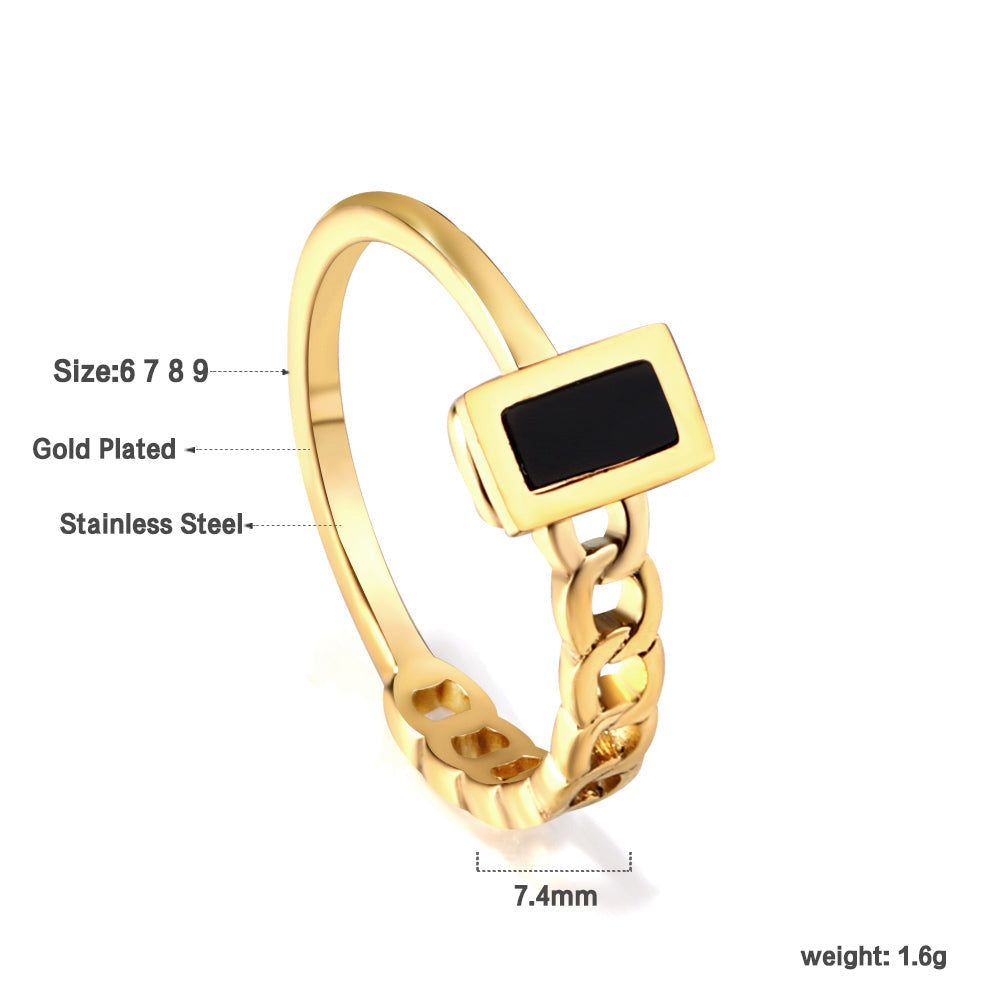 Stylish Diamond Set Round Metallic Wind Ring asonjewelry