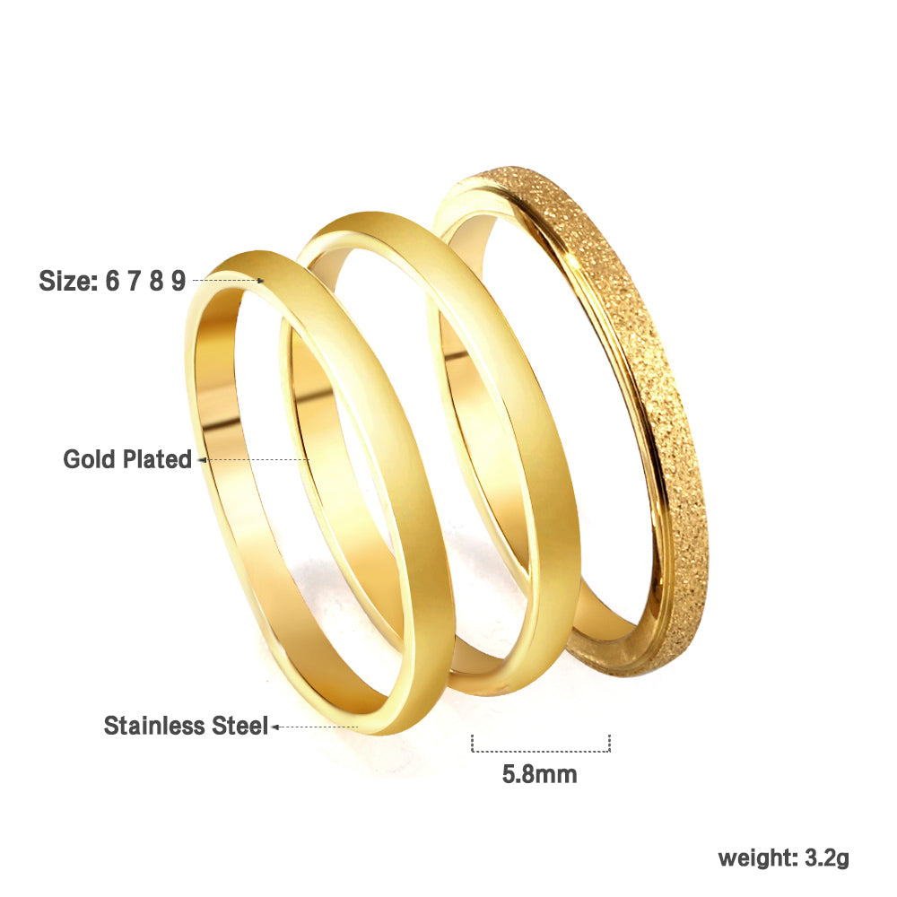 Stainless steel open ring single band jump ring hanging ring finger ring asonjewelry