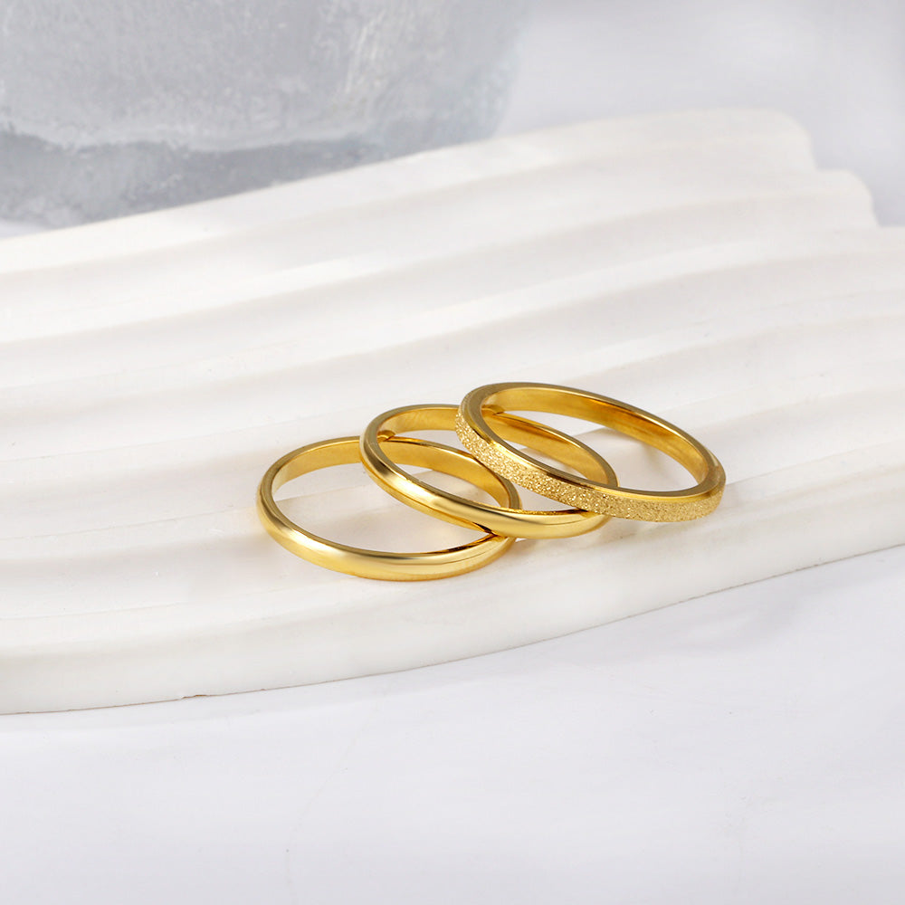 Stainless steel open ring single band jump ring hanging ring finger ring asonjewelry