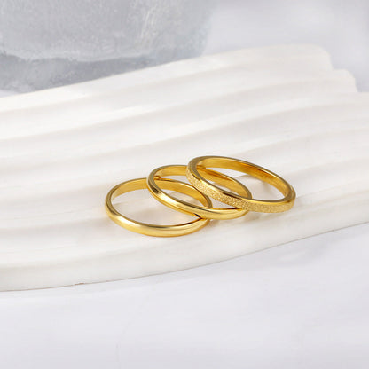 Stainless steel open ring single band jump ring hanging ring finger ring asonjewelry