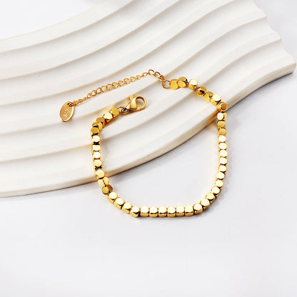 Lots of small squares make up accessories soft bracelet 15+5cm asonjewelry