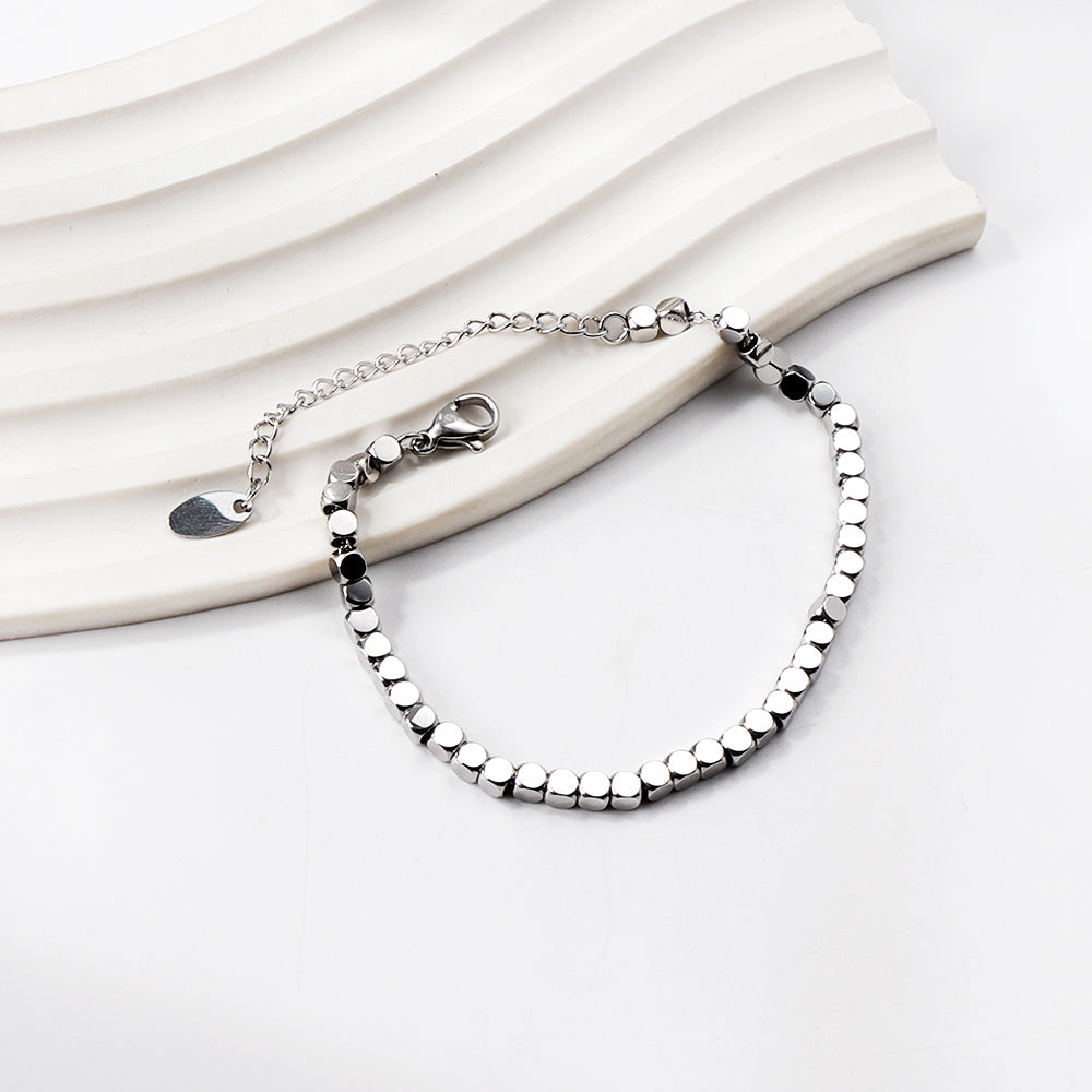 Lots of small squares make up accessories soft bracelet 15+5cm asonjewelry