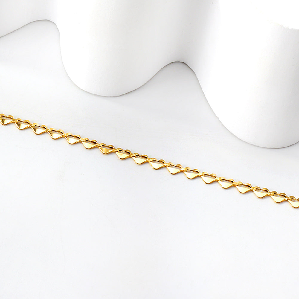 39 heart-shaped accessories pendant anklet 22.5 + 3cm asonjewelry