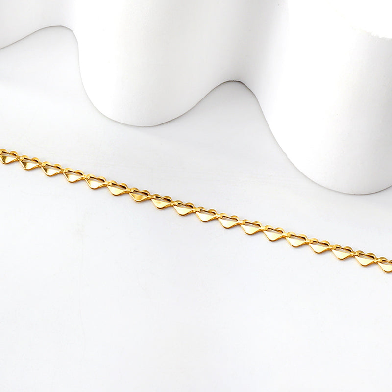 39 heart-shaped accessories pendant anklet 22.5 + 3cm