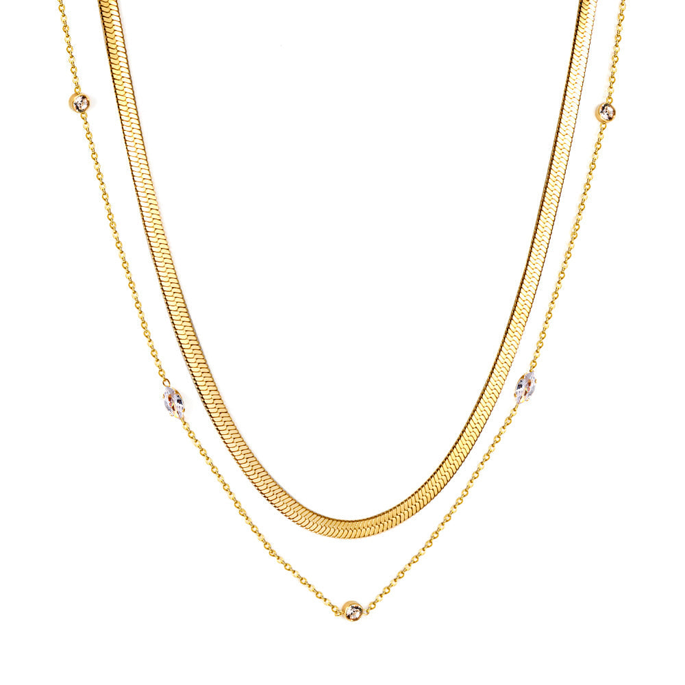 10pcs with diamond chain + matching chain double waist chain 75+73+25cm asonjewelry