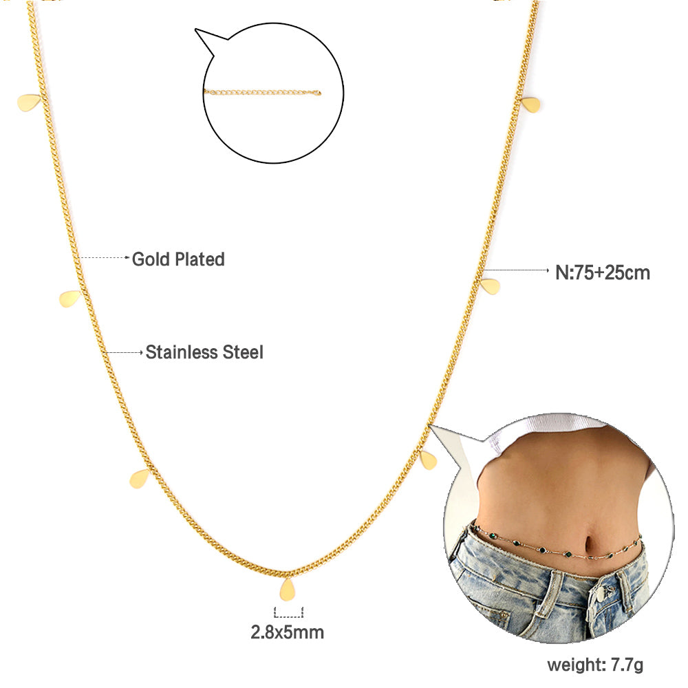 15 Drops Accessories Waist Chain 75+25cm asonjewelry