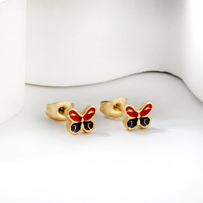 Butterfly Shape Mixed Color Cut Earrings asonjewelry