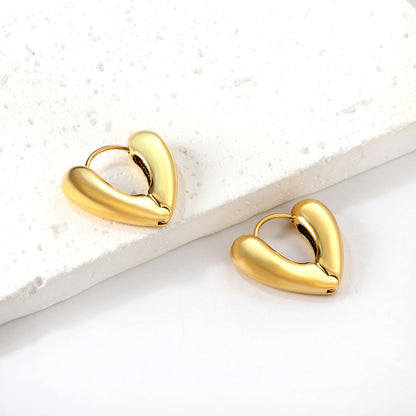 Heart shaped earring clasp 6*24.6*21.5mm asonjewelry