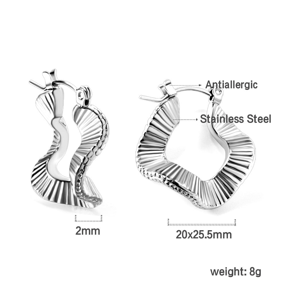Special-shaped ear buckle 2*20*25.5mm asonjewelry