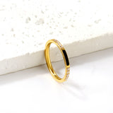 Light luxury diamond ring stainless steel ring wholesale