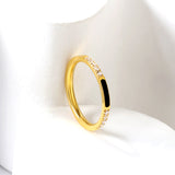 Light luxury diamond ring stainless steel ring wholesale