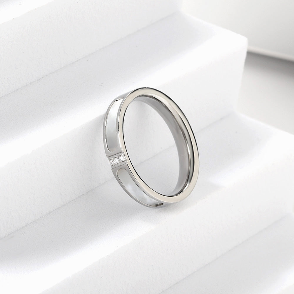 Three diamond ring niche design light luxury fashion high sense finger ring asonjewelry