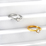 Stainless steel ring hollowed out with diamond ring manufacturers