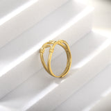 Simple niche design knotted winding index finger girls