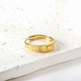 Gold Creative Small Sun Ladies Ring