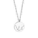 12 Zodiac Signs Virgo & Aquarius & Pisces & Gemini & Scorpio & Libra & Aries & Taurus & Cancer & Capricorn & Leo & Sagittarius Pendant Necklace