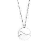 12 Zodiac Signs Virgo & Aquarius & Pisces & Gemini & Scorpio & Libra & Aries & Taurus & Cancer & Capricorn & Leo & Sagittarius Pendant Necklace