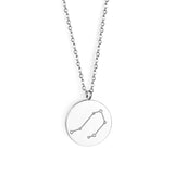 12 Zodiac Signs Virgo & Aquarius & Pisces & Gemini & Scorpio & Libra & Aries & Taurus & Cancer & Capricorn & Leo & Sagittarius Pendant Necklace