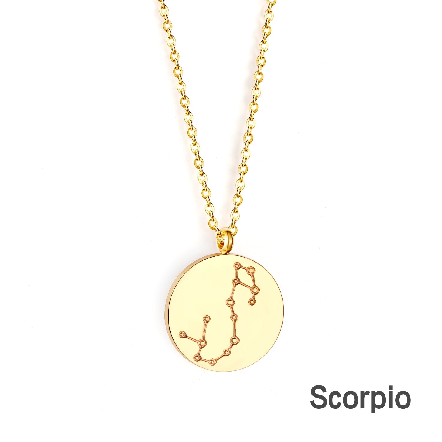 12 Zodiac Signs Virgo & Aquarius & Pisces & Gemini & Scorpio & Libra & Aries & Taurus & Cancer & Capricorn & Leo & Sagittarius Pendant Necklace asonjewelry