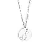 12 Zodiac Signs Virgo & Aquarius & Pisces & Gemini & Scorpio & Libra & Aries & Taurus & Cancer & Capricorn & Leo & Sagittarius Pendant Necklace
