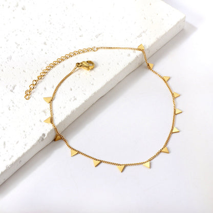 14 Triangle Accessories Anklet 21+5cm asonjewelry