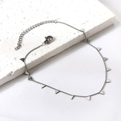 14 Triangle Accessories Anklet 21+5cm asonjewelry