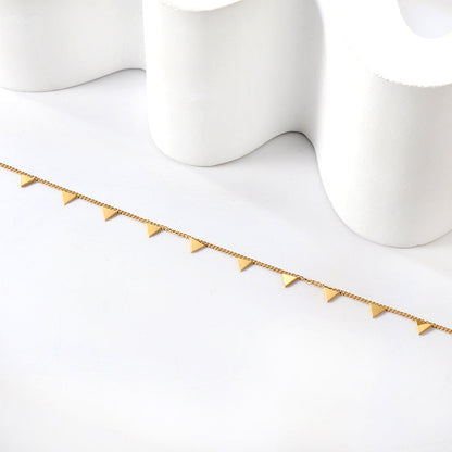 14 Triangle Accessories Anklet 21+5cm asonjewelry