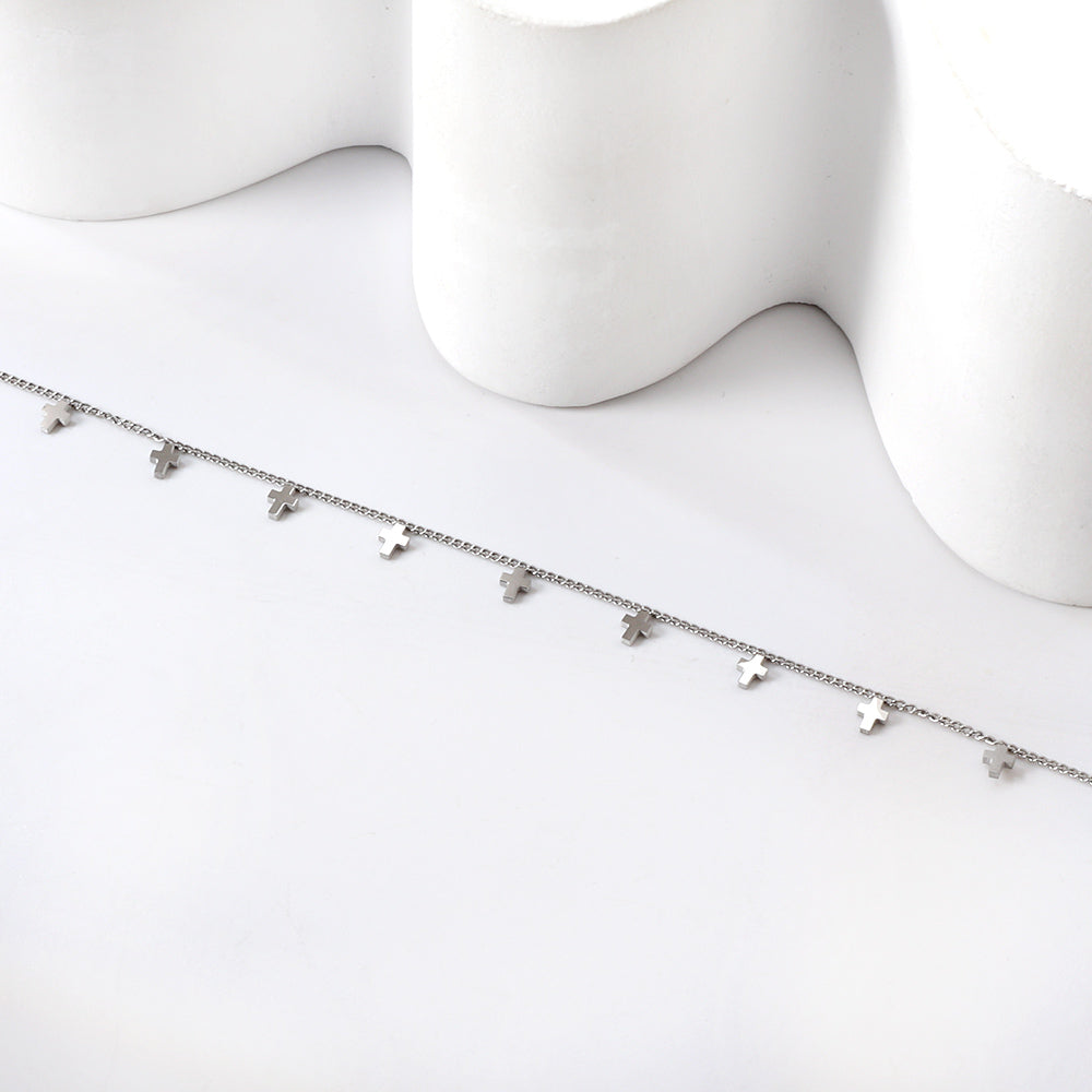 14 Crosses Accessories Anklet 21+5cm asonjewelry
