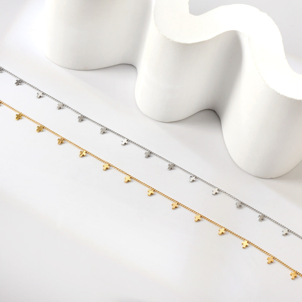 14 Crosses Accessories Anklet 21+5cm asonjewelry