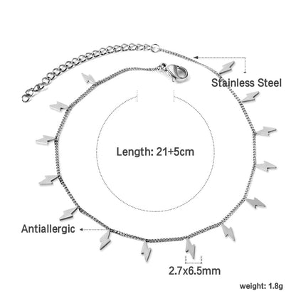 14 Lightning Accessories Anklet 21+5cm asonjewelry