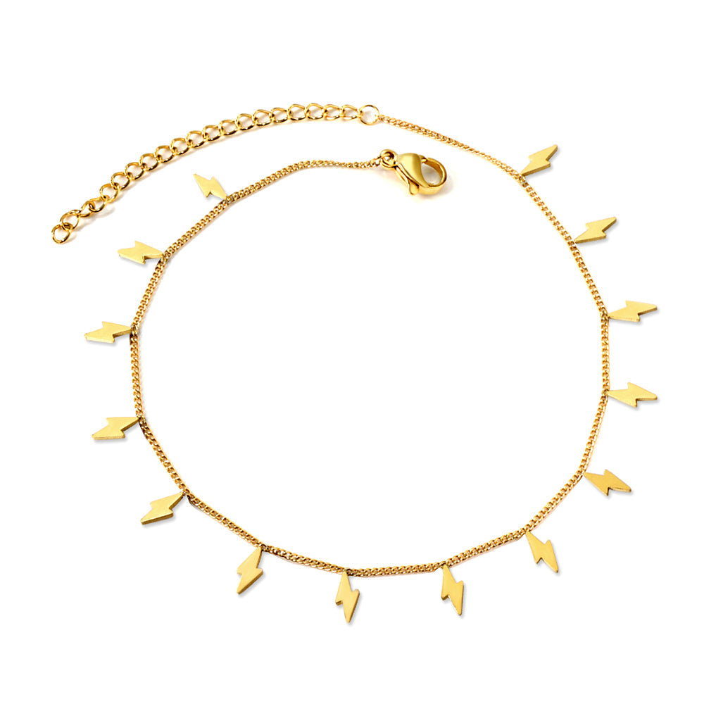 14 Lightning Accessories Anklet 21+5cm asonjewelry