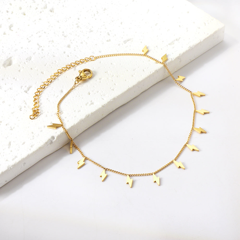 14 Lightning Accessories Anklet 21+5cm asonjewelry