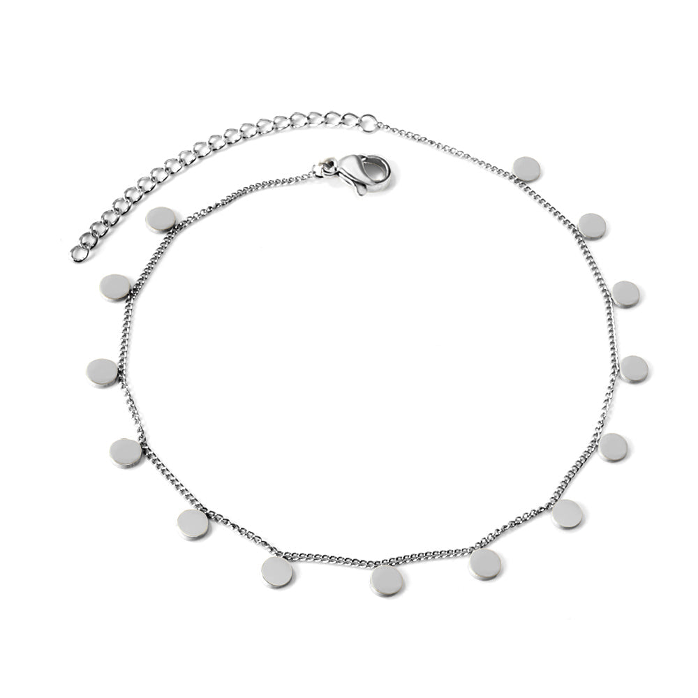 14 Round Accessory Anklet 21+5 cm asonjewelry