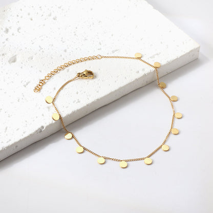 14 Round Accessory Anklet 21+5 cm asonjewelry