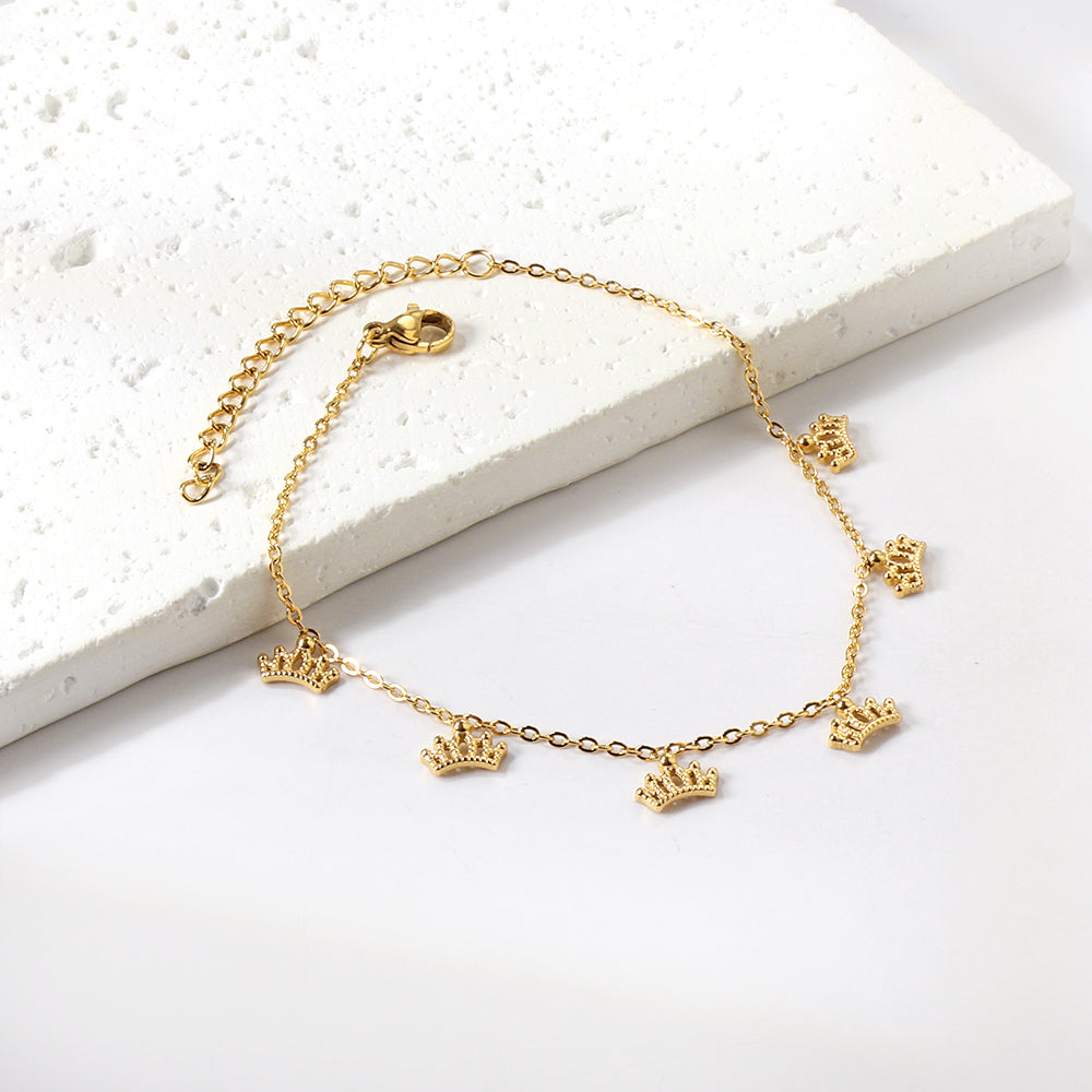 6 Crown Accessories Anklet 20+5cm asonjewelry