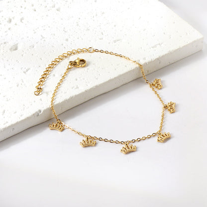6 Crown Accessories Anklet 20+5cm asonjewelry