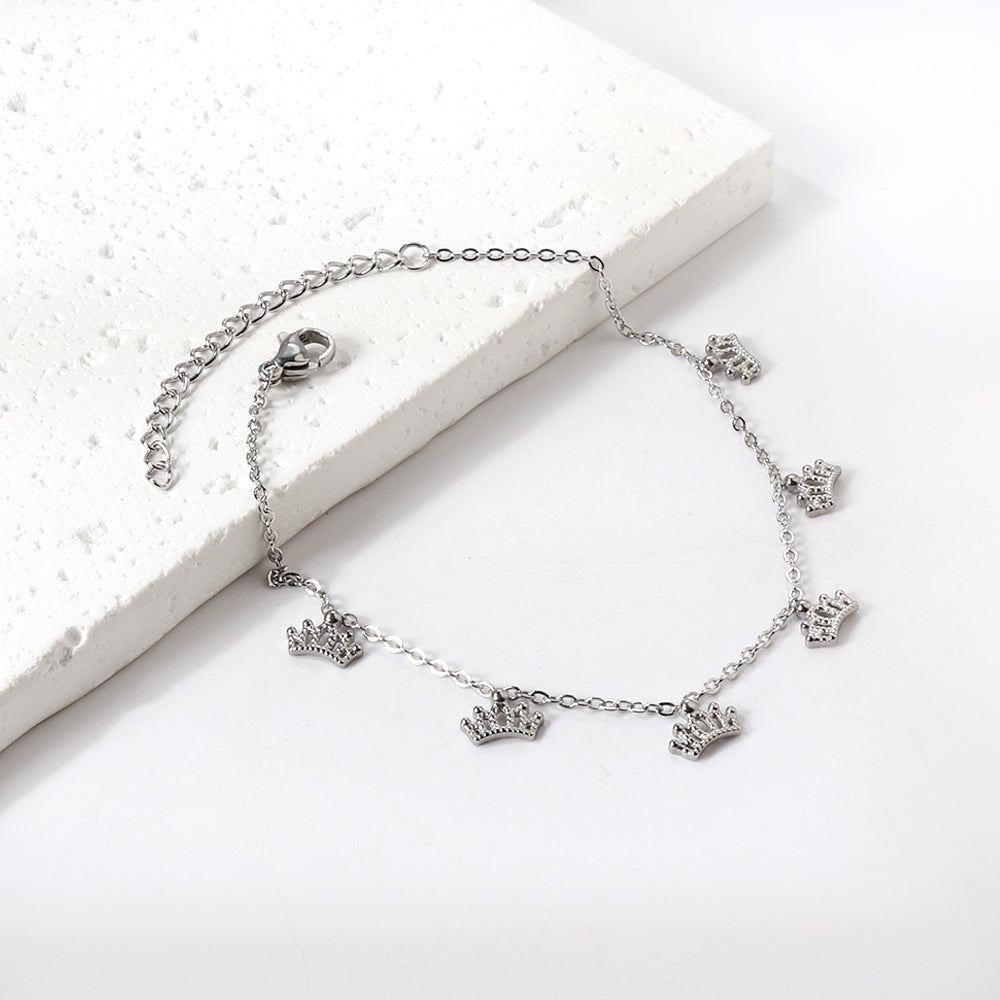 6 Crown Accessories Anklet 20+5cm asonjewelry