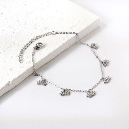 6 Crown Accessories Anklet 20+5cm asonjewelry