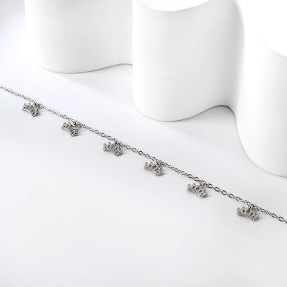 6 Crown Accessories Anklet 20+5cm asonjewelry