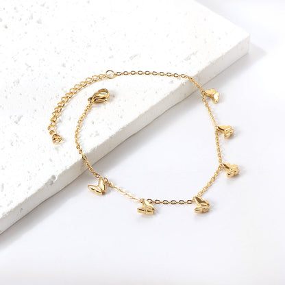 6 Butterfly Accessories Anklet 20+5cm asonjewelry