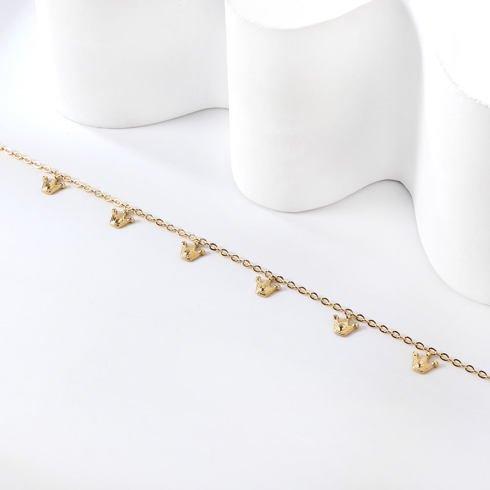 6 Small Crown Accessories Anklet 20+5cm asonjewelry