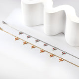6 Mixed Color Dragonfly Accessories Anklet 20+5cm Gold Steel