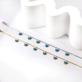 6 Blue Drip Crown Accessories Anklet 20+5cm Steel Golden