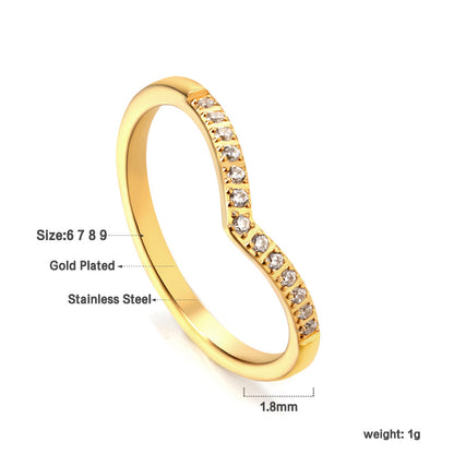Fashion new micro-set zirconia ring heart shaped with light luxury temperament ring asonjewelry