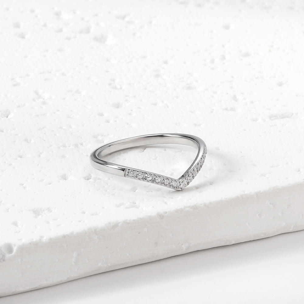 Fashion new micro-set zirconia ring heart shaped with light luxury temperament ring asonjewelry